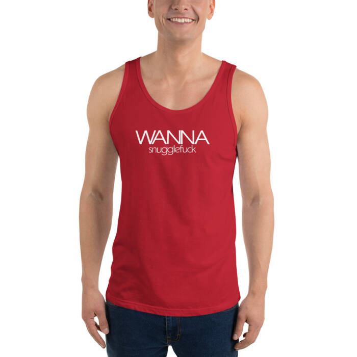 Wanna Snugglefuck - Naughty Tank Top - Red