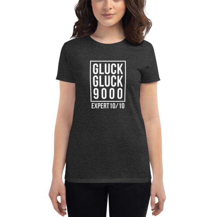 Gluck Gluck 9000 - charcoal t-shirt for women - kinky - BDSM