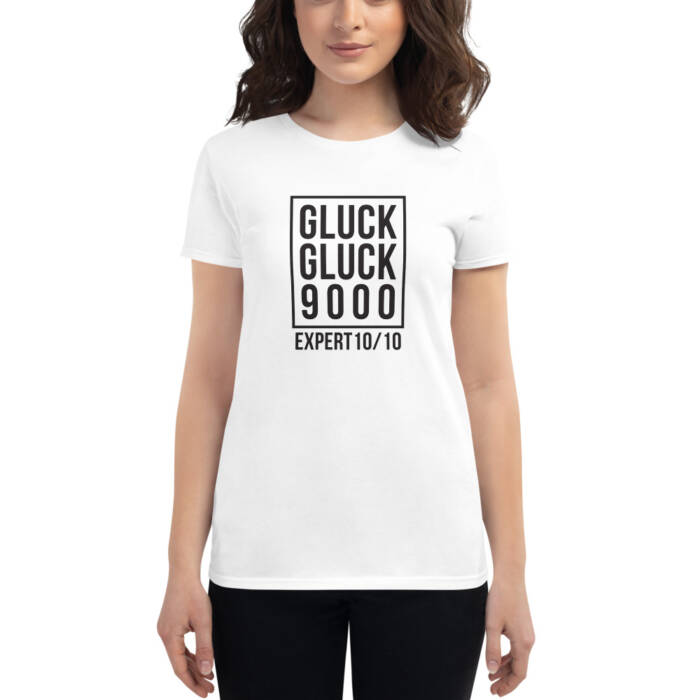 Gluck Gluck 9000 - white t-shirt for women - kinky - BDSM