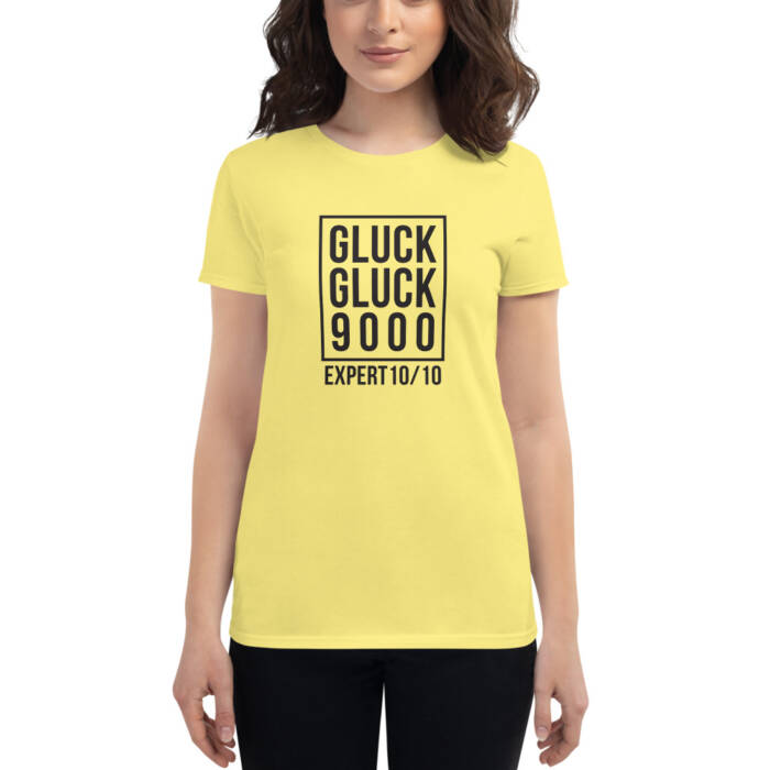 Gluck Gluck 9000 - yellow t-shirt for women - kinky - BDSM