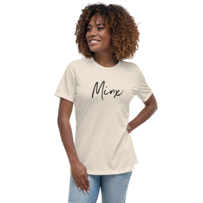 Minx - cream t-shirt - kinky/bdsm t-shirts for women