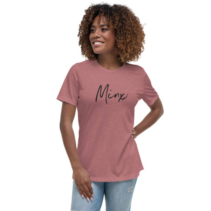 Minx - mauve t-shirt - kinky/bdsm t-shirts for women