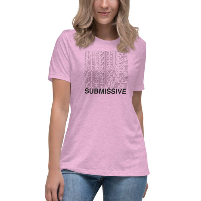 Submissive - lilac t-shirt for women - kinky - BDSM