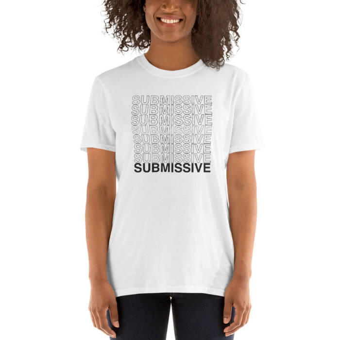 Submissive - white t-shirt for men - kinky - BDSM