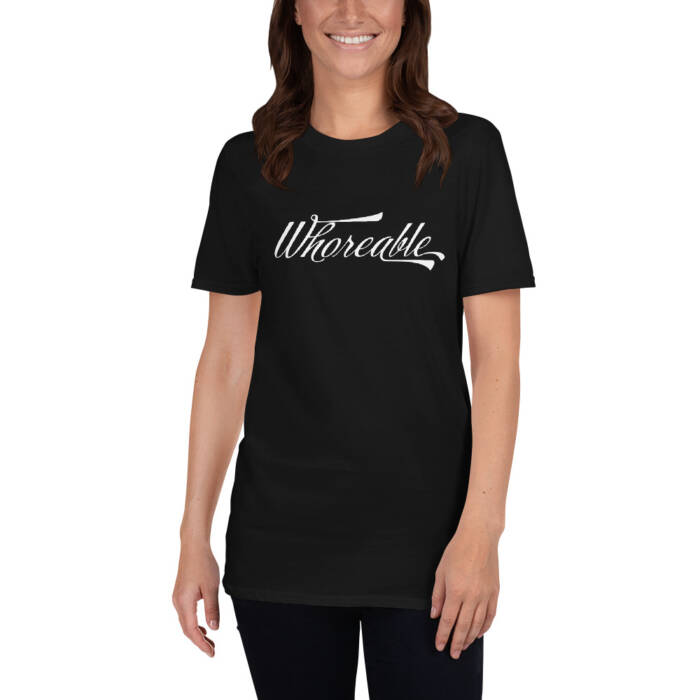 Whoreable - black t-shirt for men - kinky - BDSM