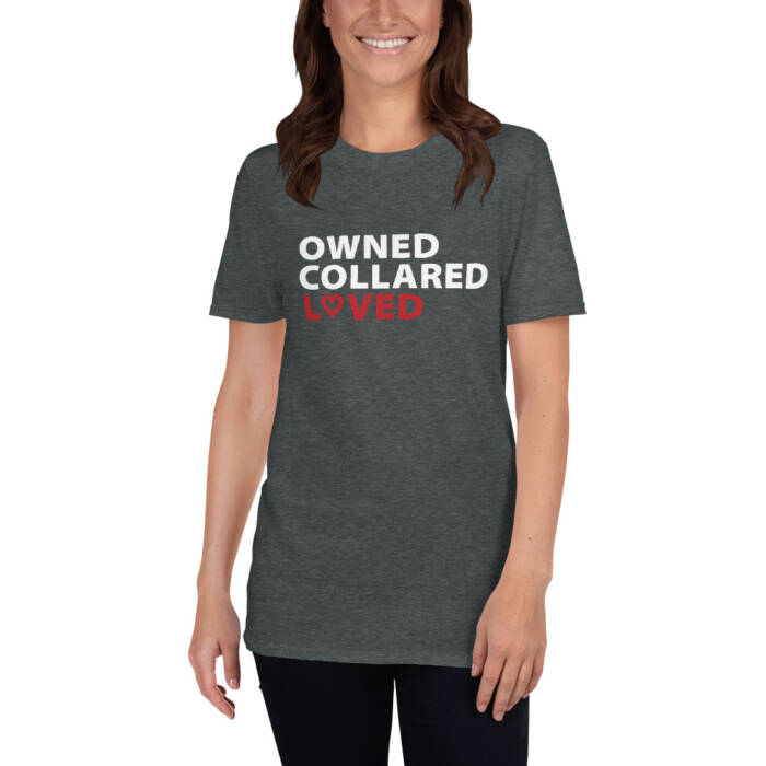 Owned, Collared, Loved Lifestyle T-shirt Grey