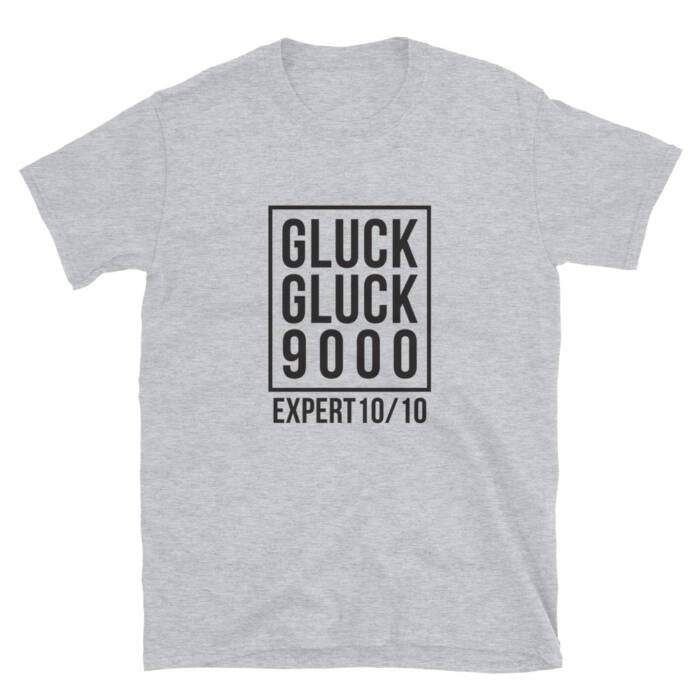 Gluck Gluck 9000 - grey t-shirt for women - kinky - BDSM