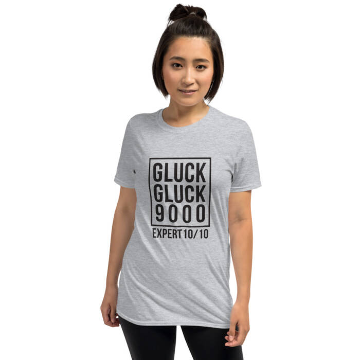 Gluck Gluck 9000 - grey t-shirt for women - kinky - BDSM