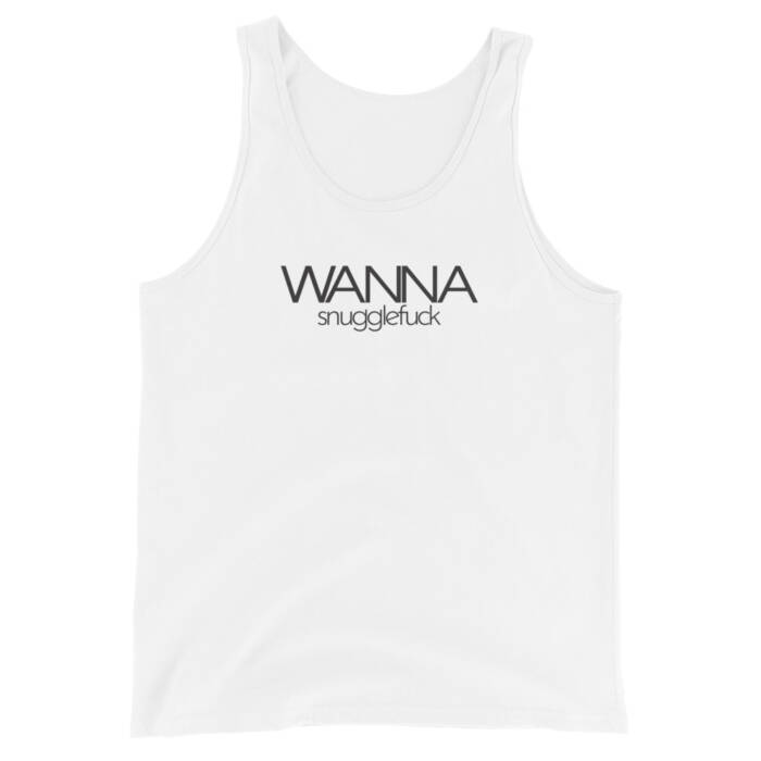 Wanna Snugglefuck - white t-shirt for men - kinky - BDSM