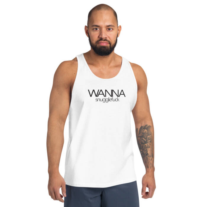 Wanna Snugglefuck - white t-shirt for men - kinky - BDSM