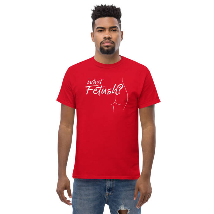 What Fetush - t-shirt for men - kinky/bdsm fetishwear for men - red